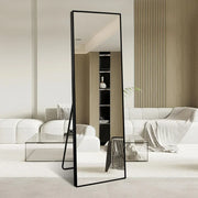 Livara Aluminium Full-Length Mirror - Bedroom & Hallway, Silver Mirror Glass