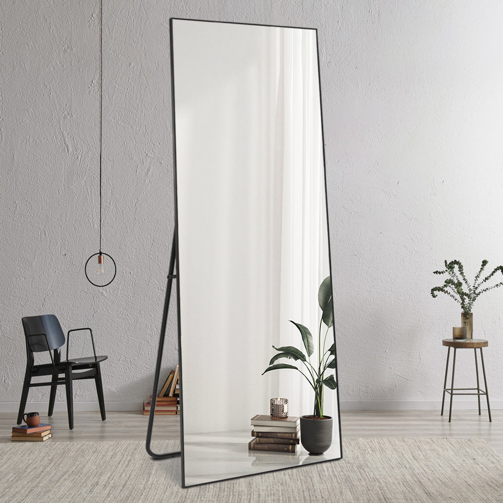 Livara Slim Aluminium Full-Length Mirror - Bedroom & Hallway, Ultra-Thin Frame