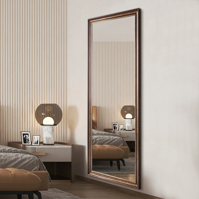 Livara Bronze Ornate Full-Length Mirror - Modern Decor, PS Frame