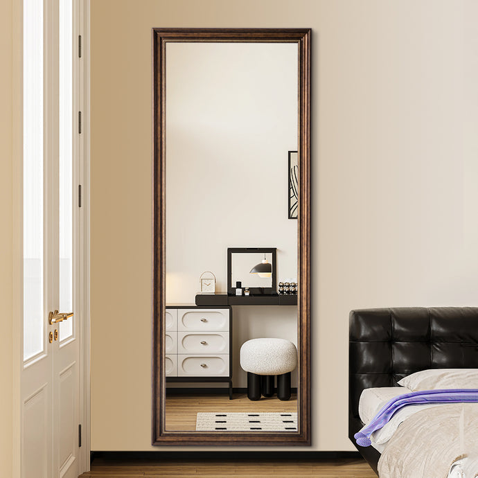 Livara Bronze Ornate Full-Length Mirror - Modern Decor, PS Frame