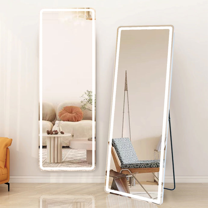 Livara LED Full-Length Mirror - Bedroom & Hallway, Integrated Lighting