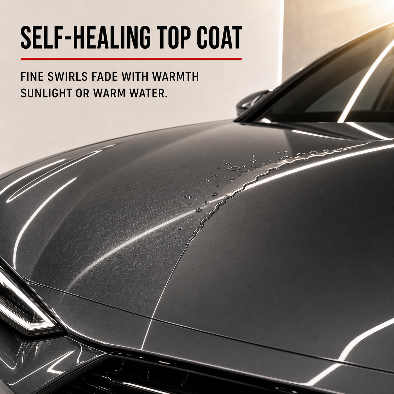 Clear Glossy TPU PPF Car Paint Protection Film – Self-Healing, 7.5mil, 1.52m x 15m Full Roll