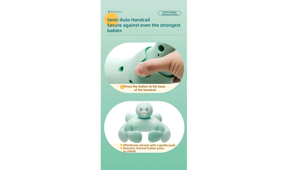 Livara Wall-Mounted Baby Bath Stand - Daily Comfort, Suction Cup Mount, Water-Resistant Build