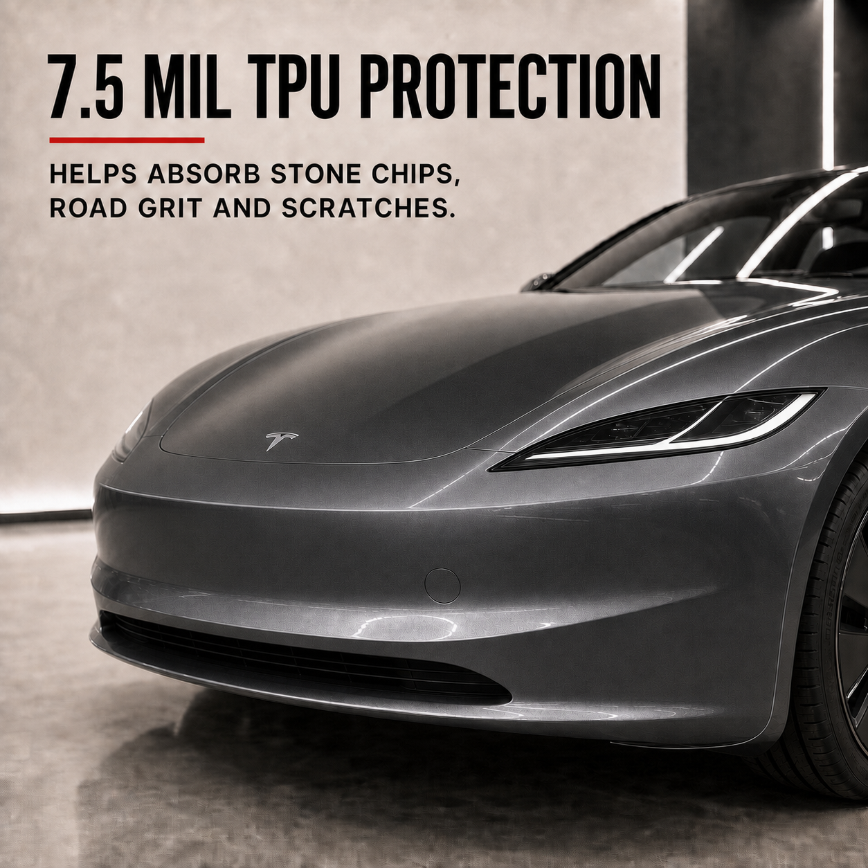Clear Glossy TPU PPF Car Paint Protection Film – Self-Healing, 7.5mil, 1.52m x 15m Full Roll