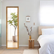 Livara Walnut-Finish Full-Length Mirror - Bedroom & Hallway, PS Frame