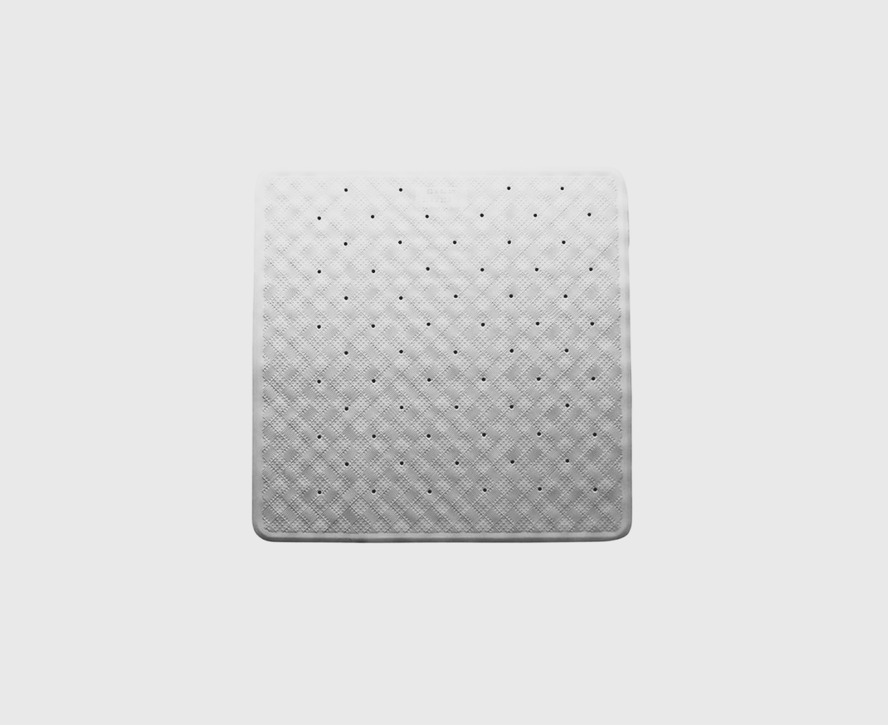 Able-Living Barelli White Rubber Non-Slip Shower Mat - Bathroom Safety, 530mm image 1