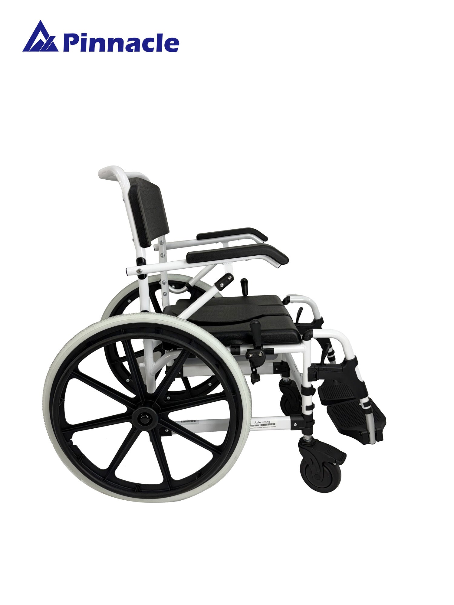 Able-Living Height-Adjustable Shower Commode - Home Care, Flip-Up Armrests, 125kg Capacity