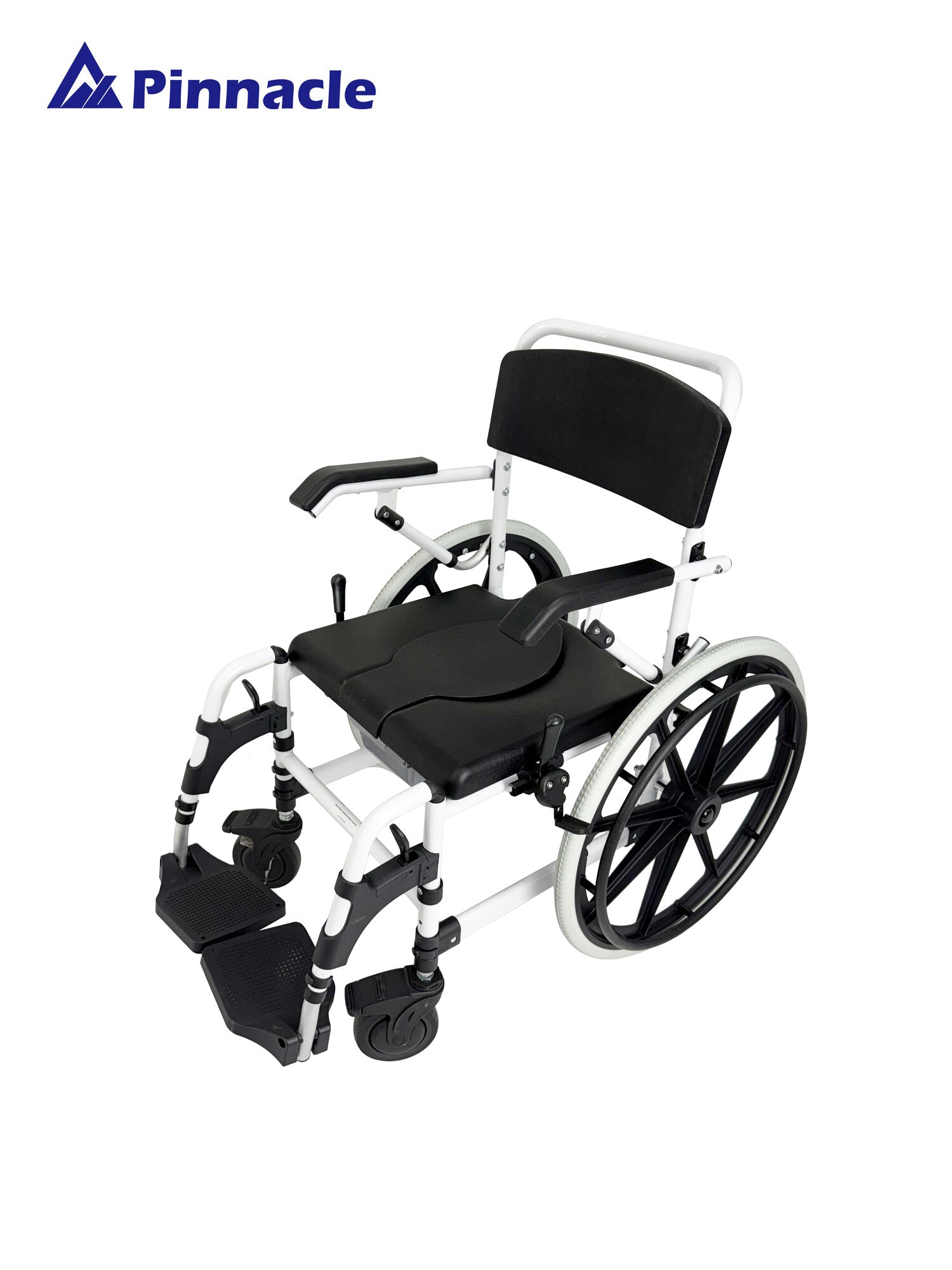 Able-Living Height-Adjustable Shower Commode - Home Care, Flip-Up Armrests, 125kg Capacity