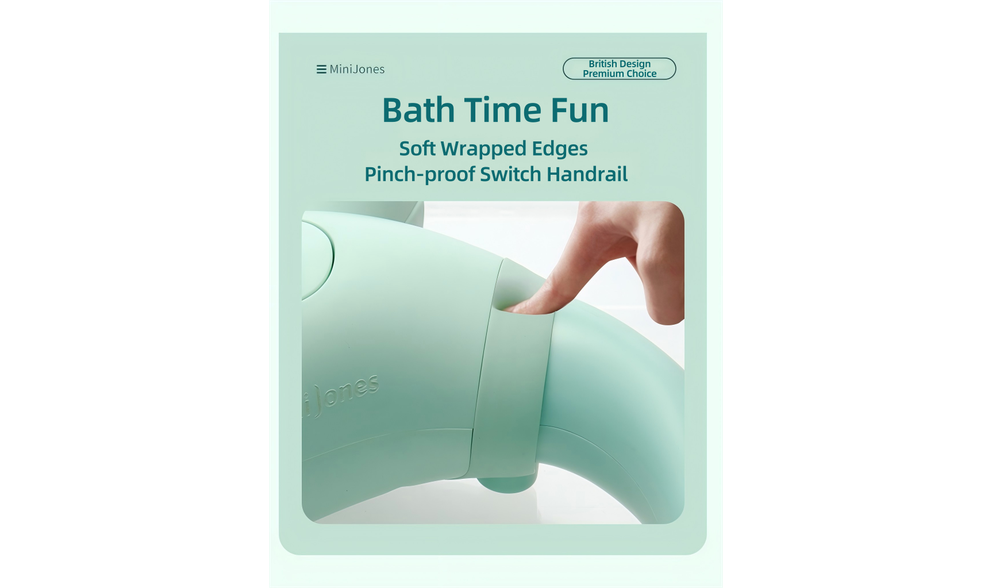 Livara Wall-Mounted Baby Bath Stand - Daily Comfort, Suction Cup Mount, Water-Resistant Build