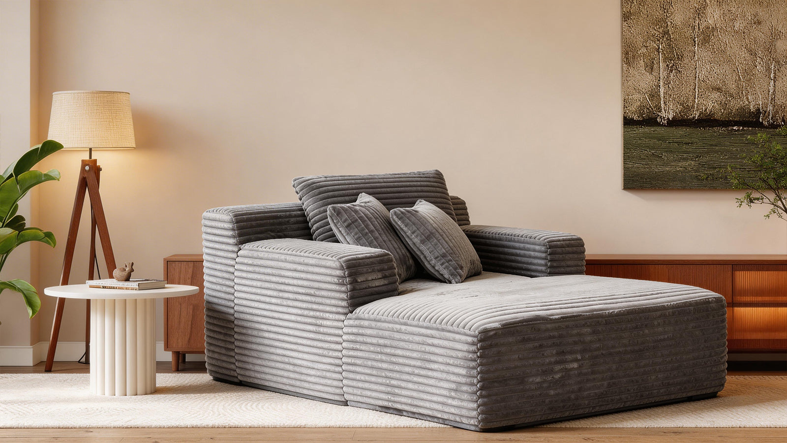 Livara Modular High-Density Foam Corner Sofa - Modern Living Room, Cloud Comfort