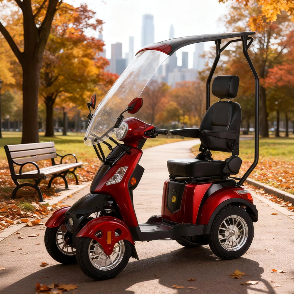 Livara B03B Electric Mobility Scooter with Canopy - 500W, 60V 20Ah image 3