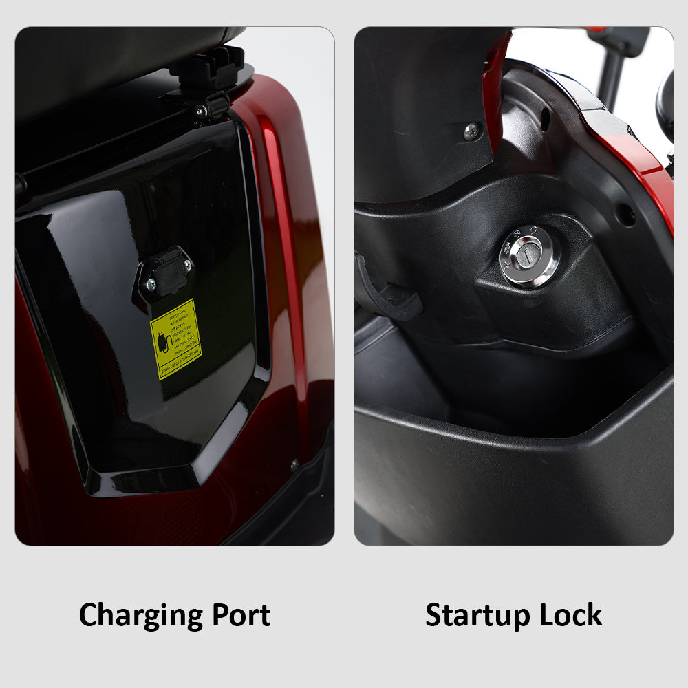 Livara B03B Electric Mobility Scooter with Canopy - 500W, 60V 20Ah image 7