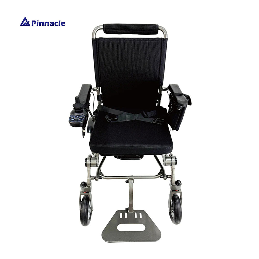 Foldable Electric Wheelchair with Dual Motors, Long Range & Suspension