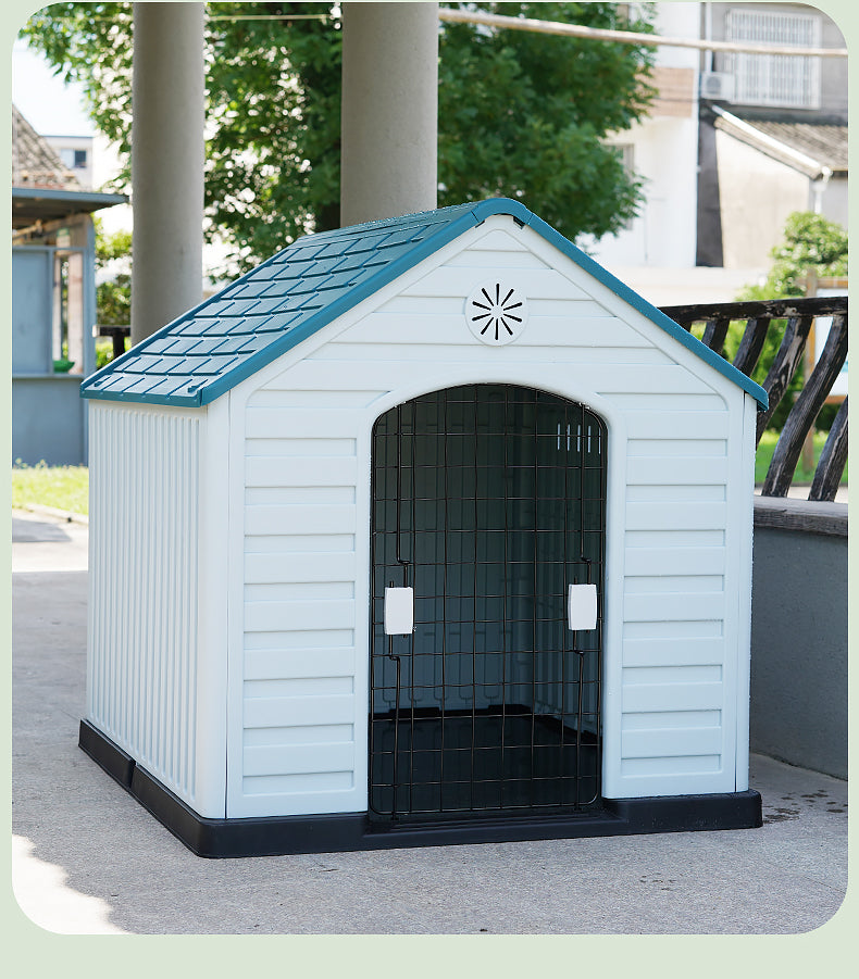 AquaTech Weather-Resistant Pet House - Indoor & Outdoor, Durable Plastic