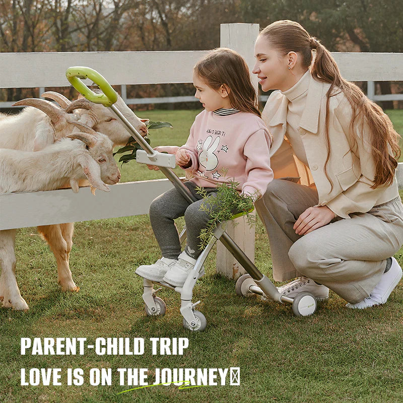 Livara Aluminium Kids Ride-On Suitcase - Travel-Ready, Anti-Rollover Design, Smart Storage