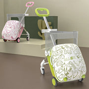 Livara Aluminium Kids Ride-On Suitcase - Travel-Ready, Anti-Rollover Design, Smart Storage