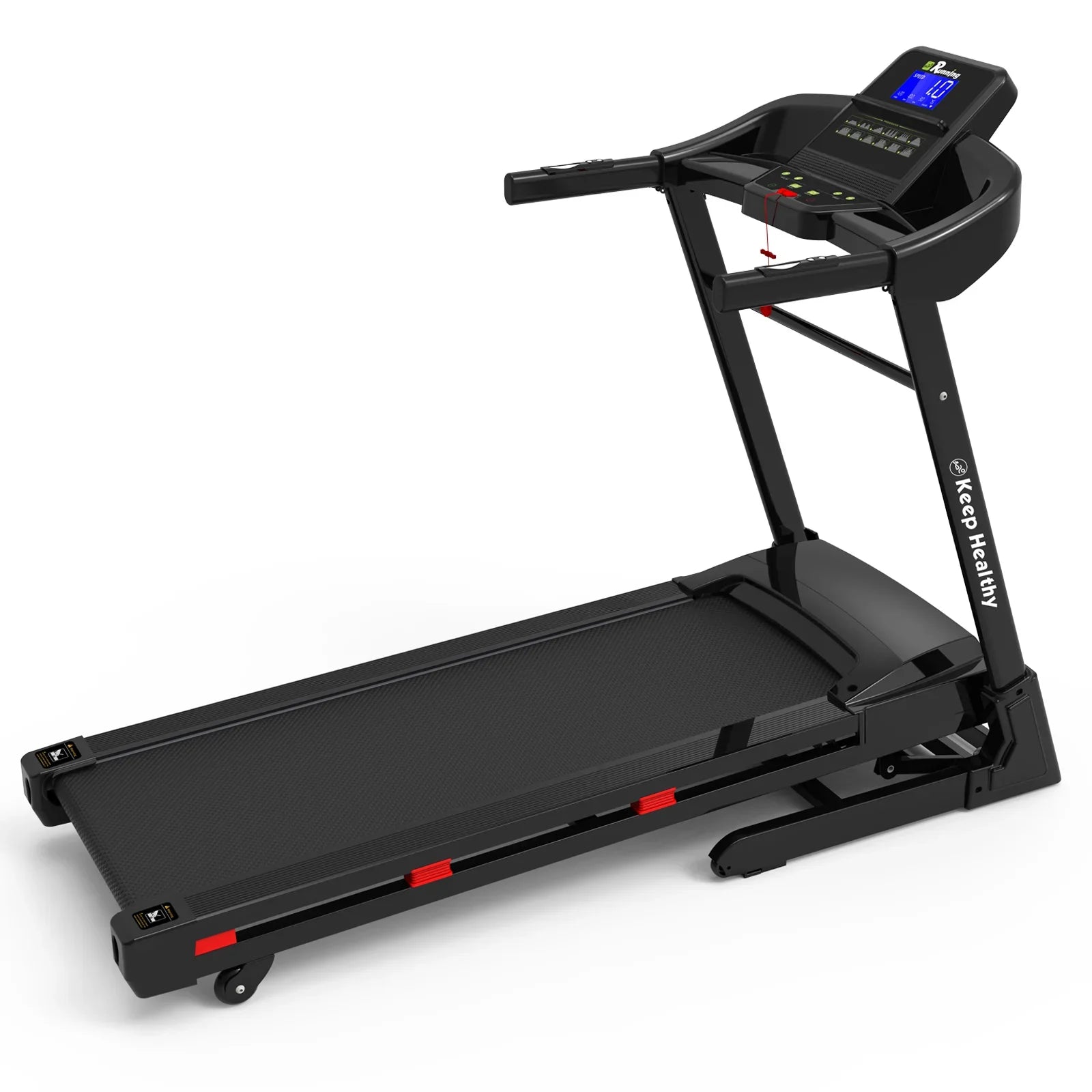 Livara Foldable Auto-Incline Treadmill - Cardio Workout, Bluetooth App, 400lb Capacity