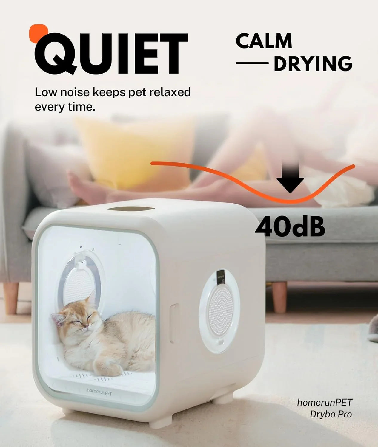 Livara 62L Intelligent-Airflow Pet Dryer Box - Pet Comfort, Professional-Grade Drying