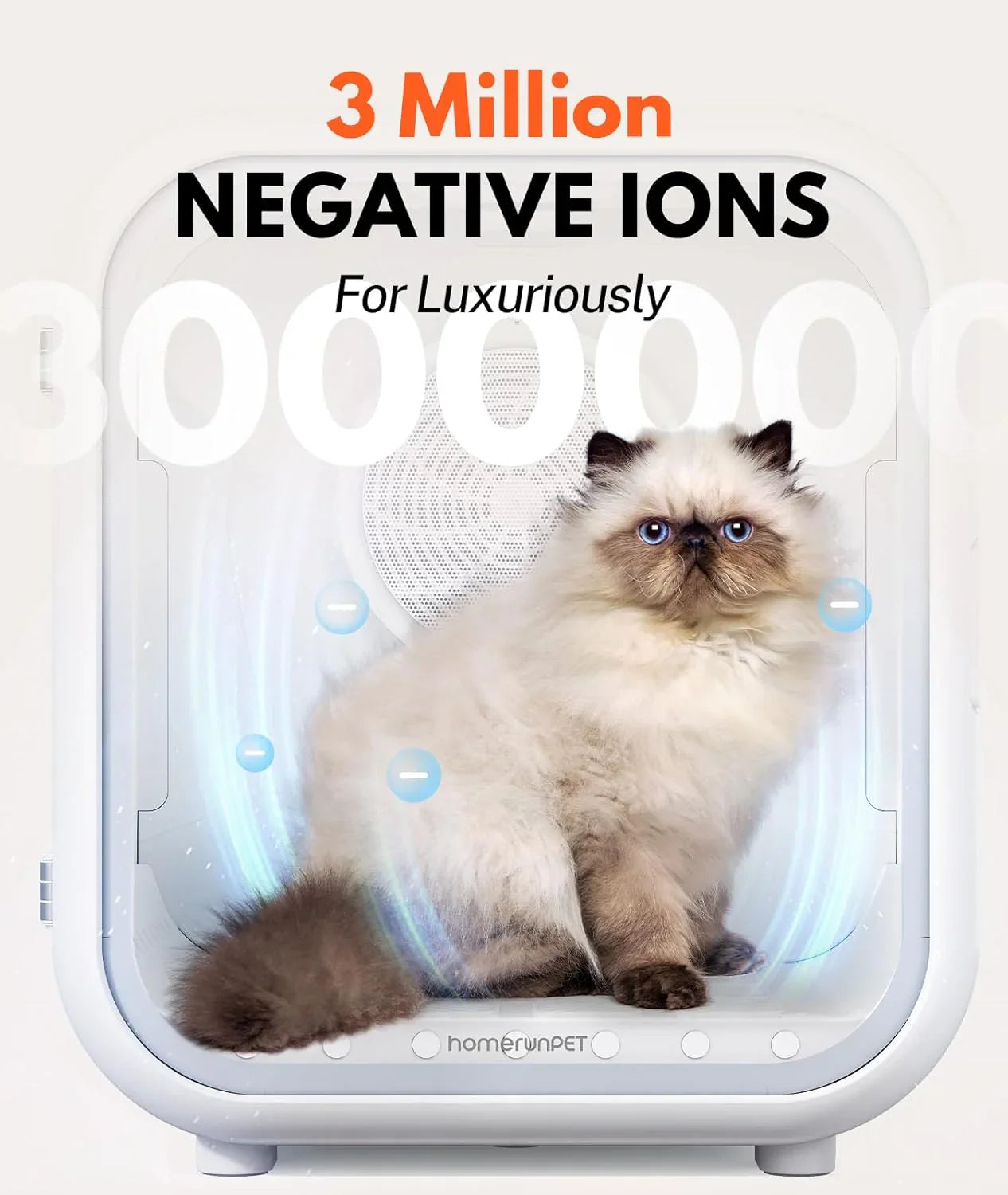 Livara 62L Intelligent-Airflow Pet Dryer Box - Pet Comfort, Professional-Grade Drying