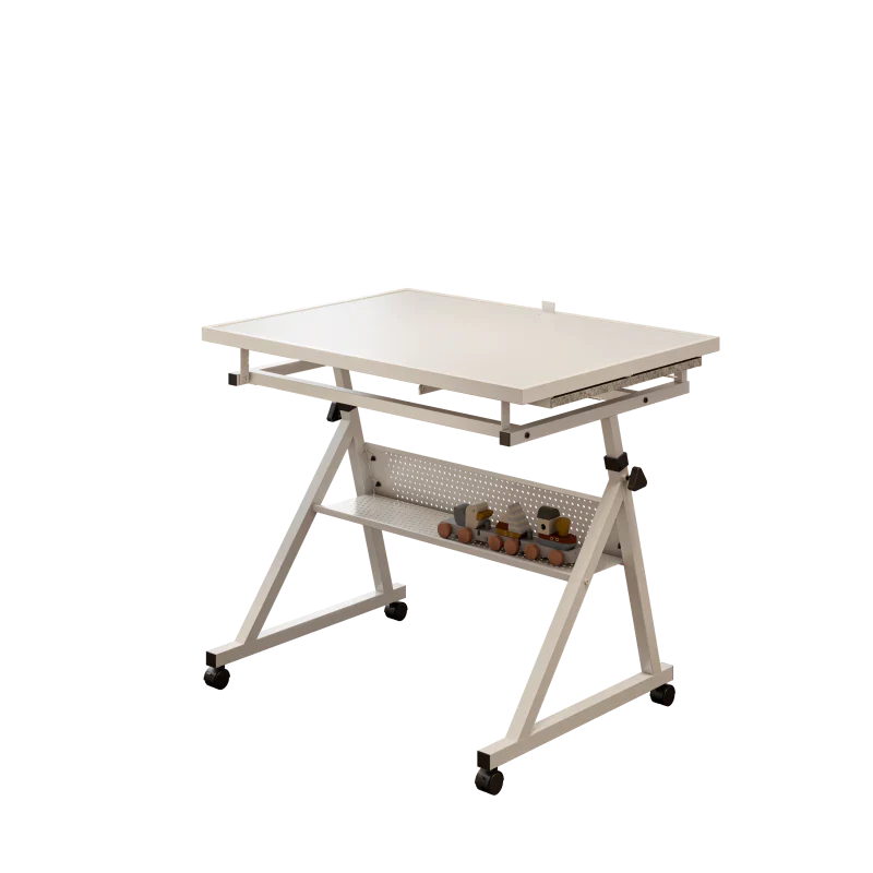 Livara Adjustable Jigsaw Puzzle Table - Family Fun, Metal Base, 4 Storage Trays