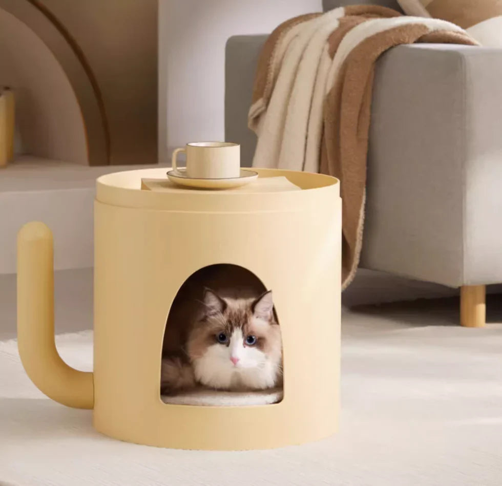 Livara Lightweight Multifunctional Pet Side Table - Apartment Living, Pet Cabin
