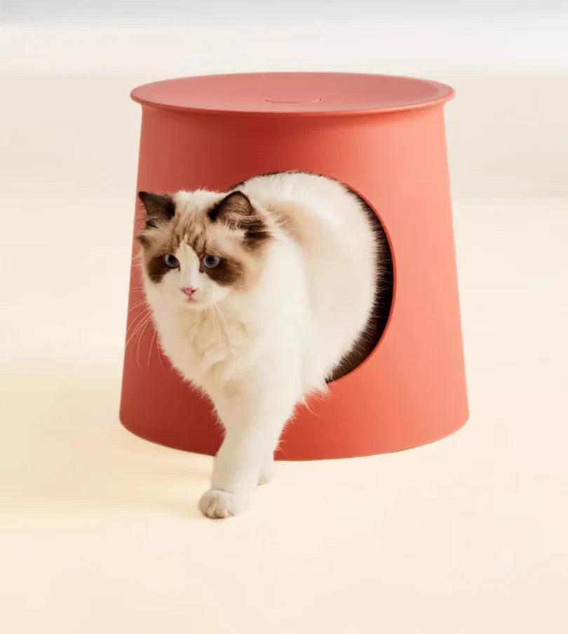 Livara UV-Resistant Pet Cabin Side Table - Apartment Living, Bar Stool Function