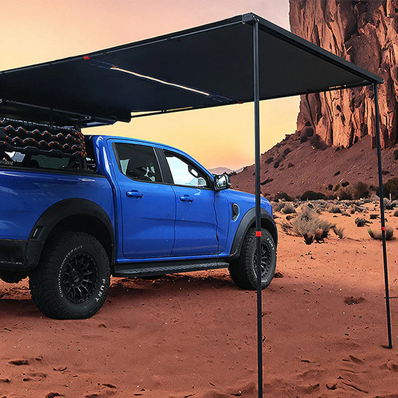 Livara Aluminium 420D Oxford Car Side Awning - Camping & Travel, Quick Opening