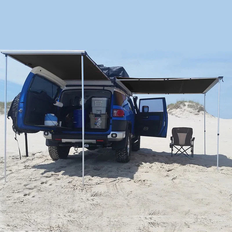Livara Rubber-Coated Car Side Awning - All-Weather Use, Level 7 Wind Resistance