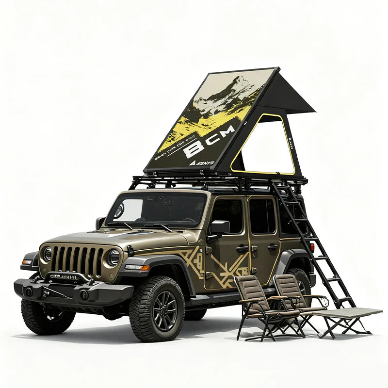Livara Lightweight Aluminium Hard Shell Roof Top Tent - Off-Road Adventure, Slim Profile