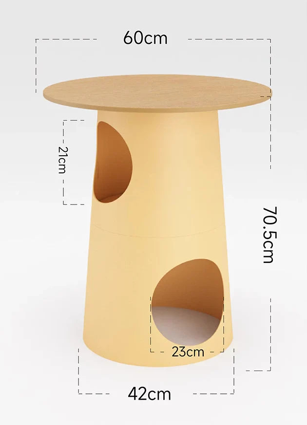 Livara UV-Resistant Multifunctional Cat Side Table - Pet Comfort, Scratch-Friendly Design