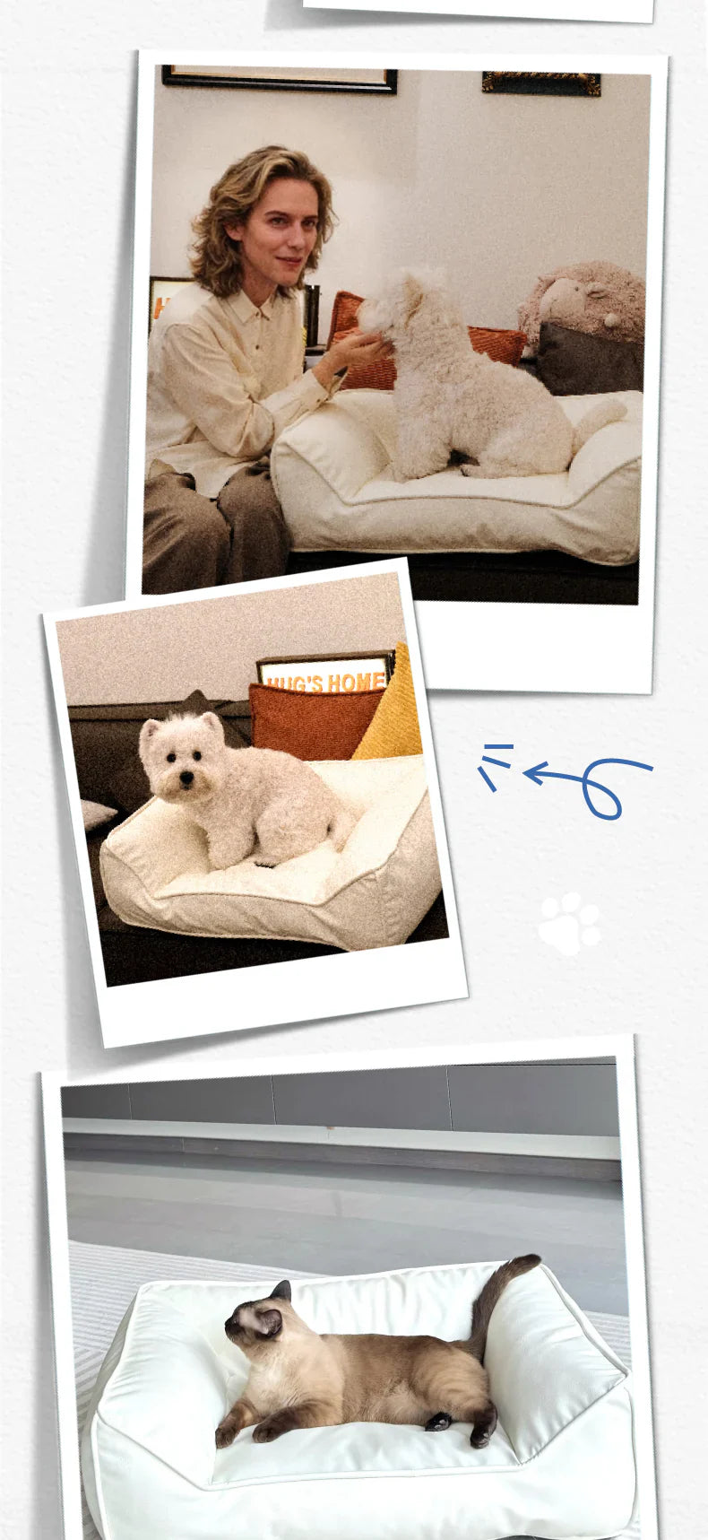Livara Scratch-Resistant Faux Leather Pet Sofa Bed - Pet Comfort, PP Cotton Cushion