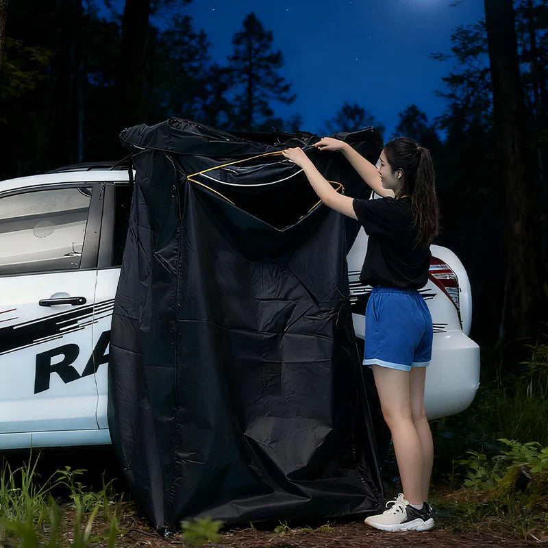 Livara 420D Oxford Car Side Shower Tent - Camping & Travel, Privacy Shelter