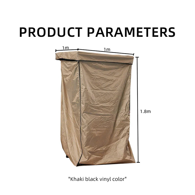Livara 420D Oxford Car Side Shower Tent - Camping & Travel, Privacy Shelter