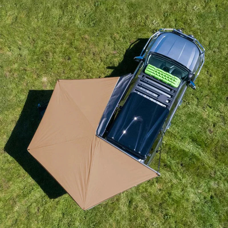 Livara Waterproof Oxford Car Side Awning - All-Weather Use, 270° Coverage