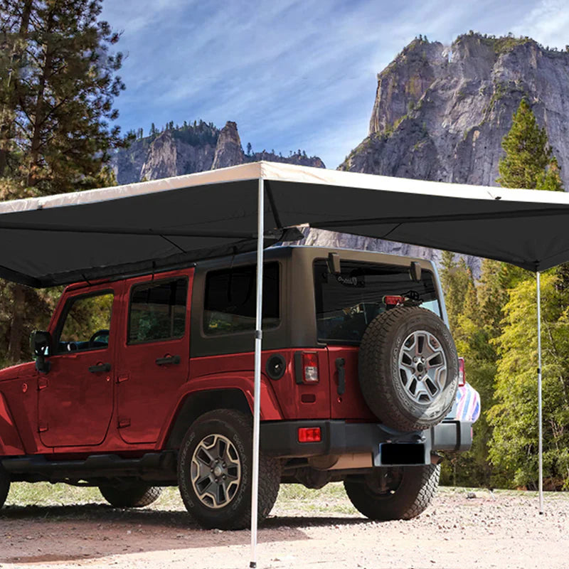 Livara Waterproof Oxford Car Side Awning - All-Weather Use, 270° Coverage