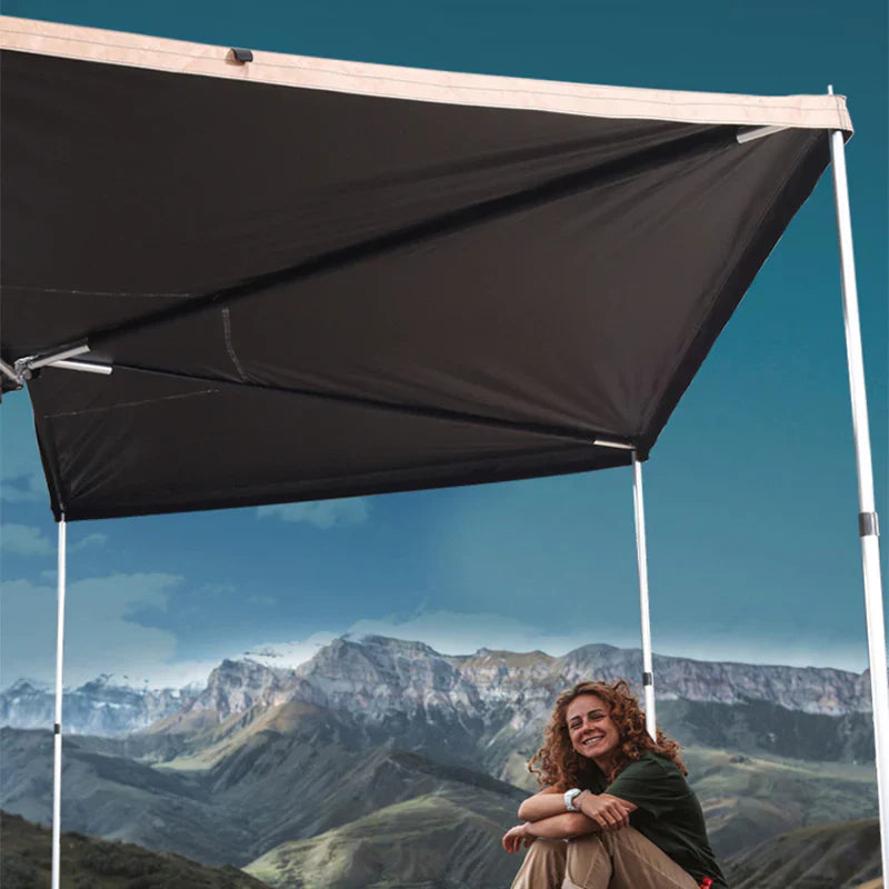 Livara Waterproof Oxford Car Side Awning - All-Weather Use, 270° Coverage
