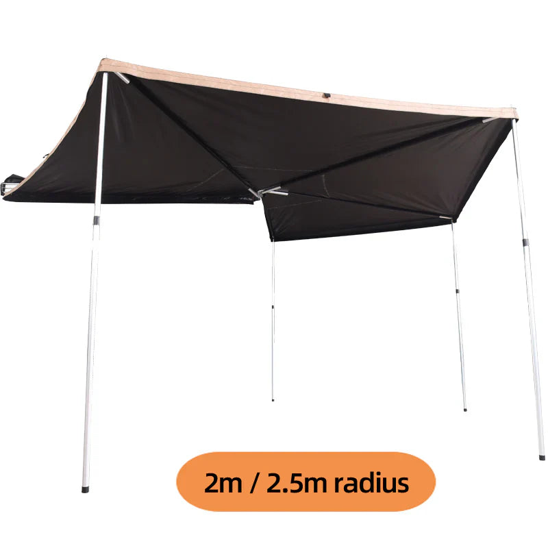 Livara Waterproof Oxford Car Side Awning - All-Weather Use, 270° Coverage