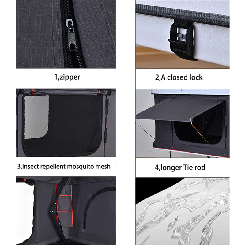 Livara High-Intensity ABS Vertical Roof Top Tent - Off-Road Adventure, Fast-Lifting Design
