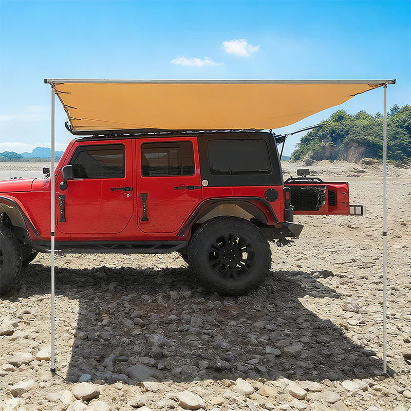 Livara 420D Oxford Car Side Awning - All-Weather Use, UPF50+ Sun Protection