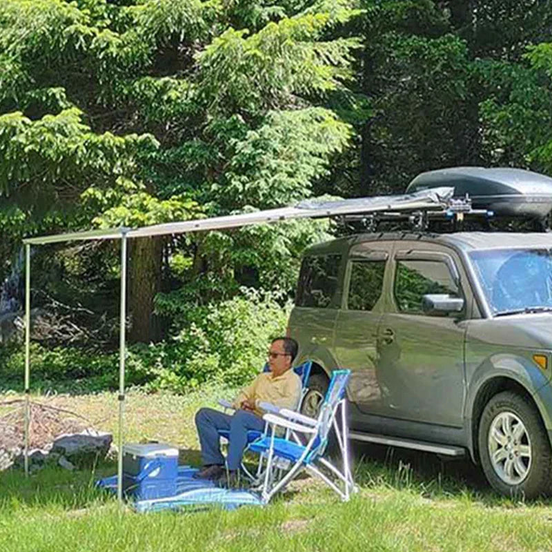 Livara 420D Oxford Car Side Awning - All-Weather Use, UPF50+ Sun Protection