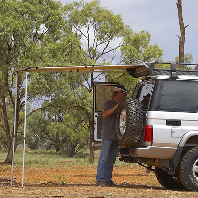 Livara 420D Oxford Car Side Awning - All-Weather Use, UPF50+ Sun Protection