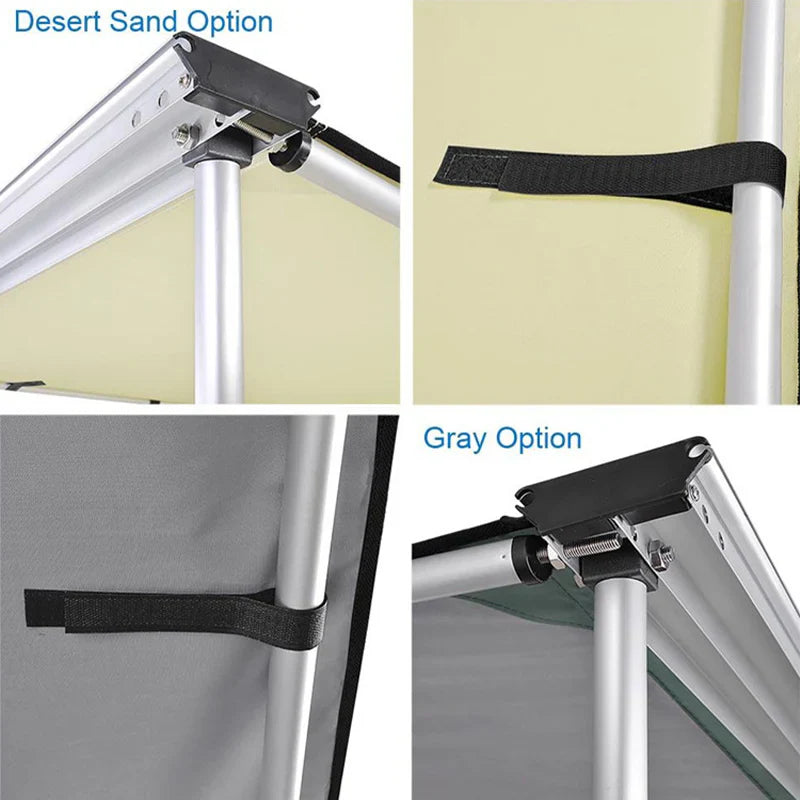 Livara 420D Oxford Car Side Awning - All-Weather Use, UPF50+ Sun Protection