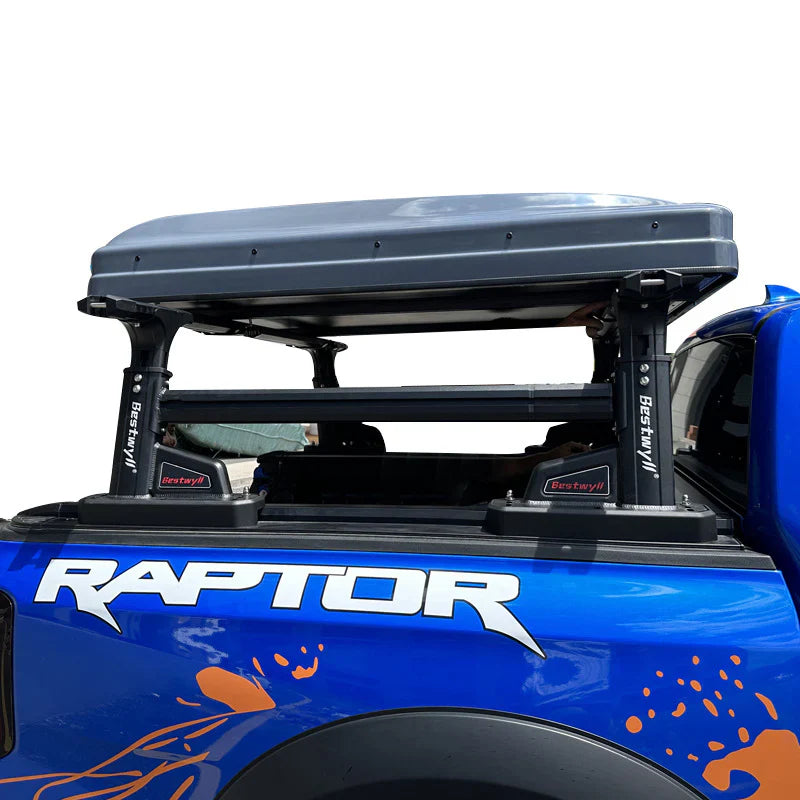 Livara Hardtop Flip Roof Top Tent - Camping & Travel, Air-Spring Assisted, 3-Person Capacity
