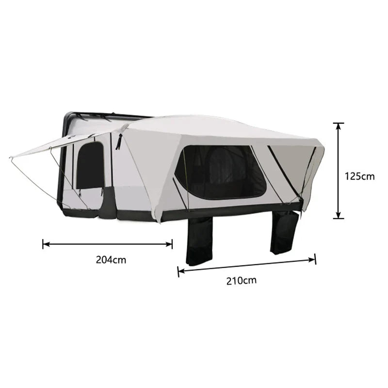 Livara Waterproof Roof-Mounted Camping Tent - Off-Road Adventure, PU4000mm Rating