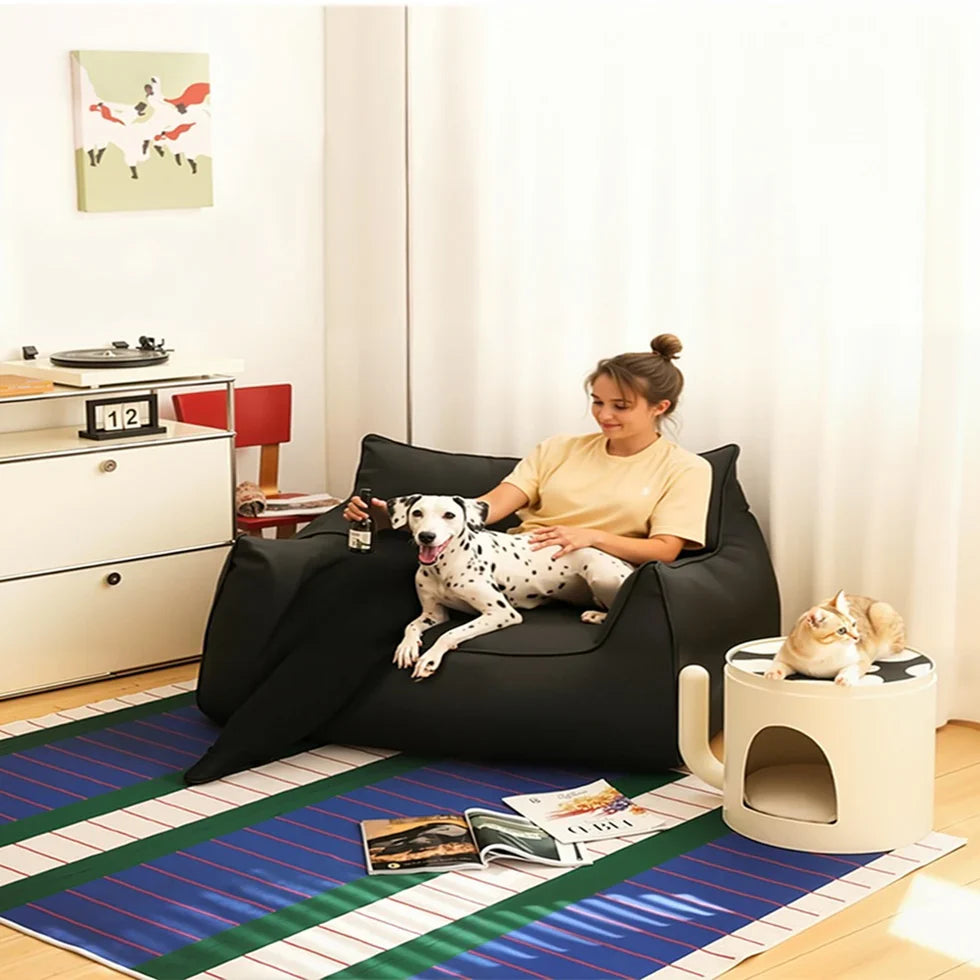 Livara Pet-Proof Leatherette Sofa - Modern Living Room, Scratch-Resistant Finish