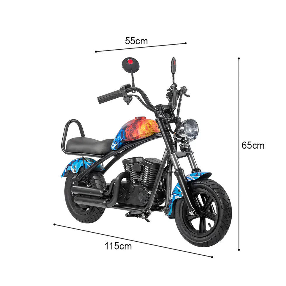 Livara 180W Electric Ride-On Motorcycle - Backyard Fun, Brushless Motor, Bluetooth