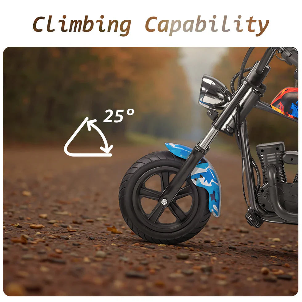 Livara 180W Electric Ride-On Motorcycle - Backyard Fun, Brushless Motor, Bluetooth