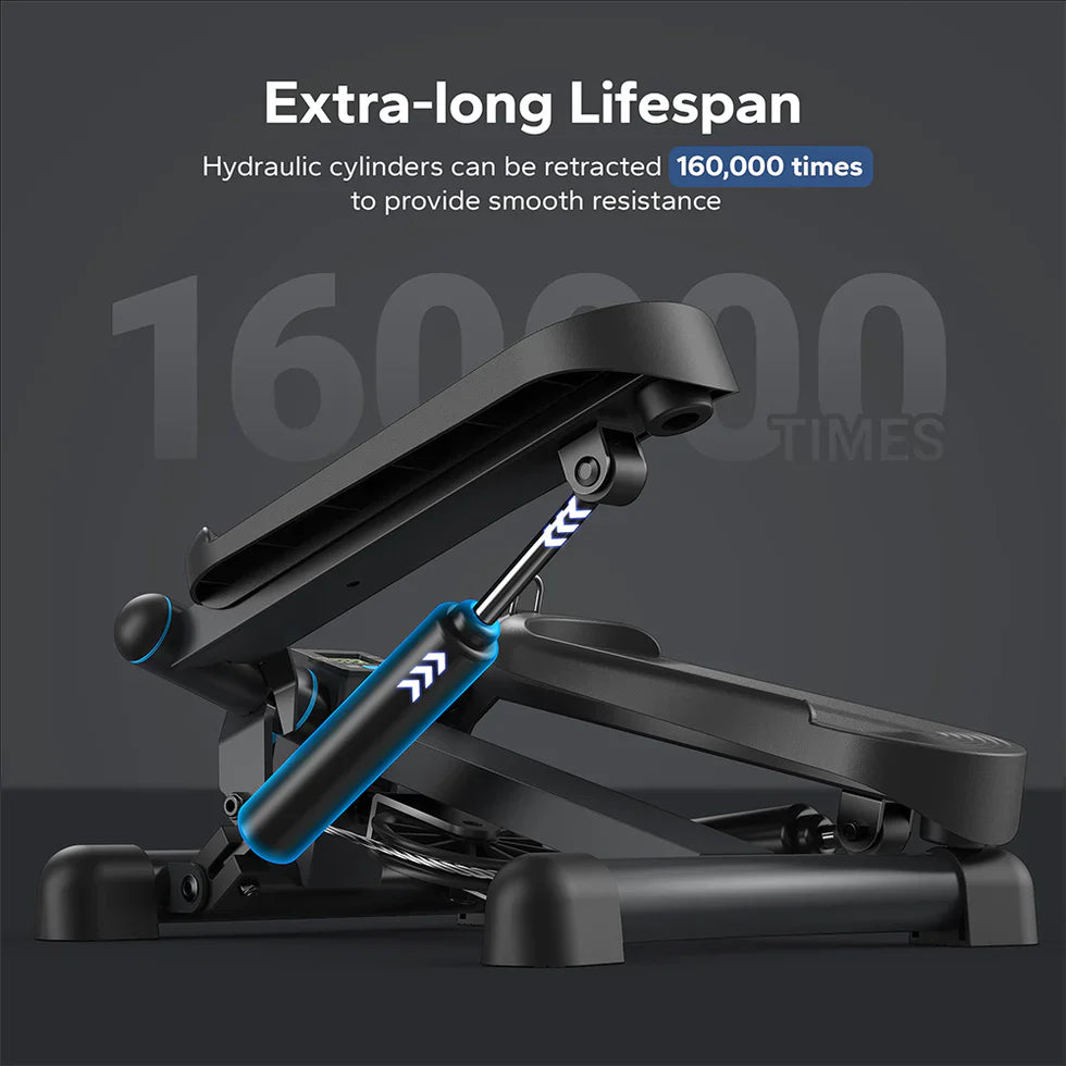 Livara Compact Twist Stepper Machine - Home Studio, Adjustable Stride, Quiet Operation