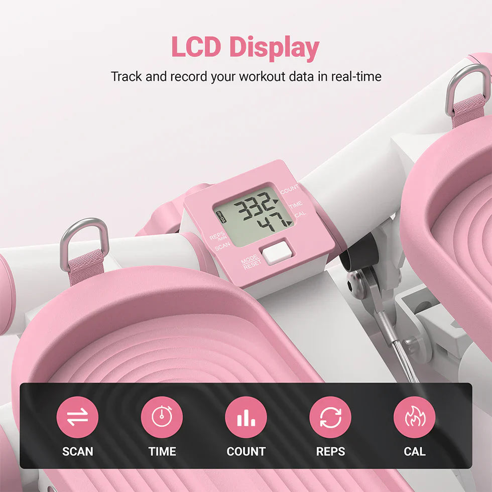 Livara Compact Twist Stepper Machine - Home Studio, Adjustable Stride, Quiet Operation