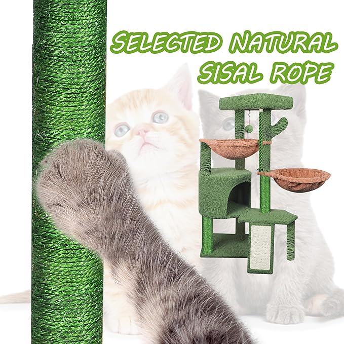Livara Multi-Level Cat Tree Tower - Pet Comfort, Sisal Scratching Posts
